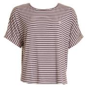 Missya Softness Stripe SS T-shirt Pflaume Modal Small Damen