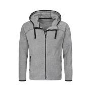 Stedman Power Fleece Jacket For Men Grau Polyester Small Herren