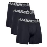 Under Armour 3P Charged Cotton 6in Boxer Schwarz Small Herren