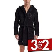 CR7 Cristiano Ronaldo Cotton Bathrobe Schwarz Baumwolle Small Herren