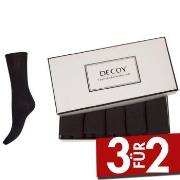 Decoy 5P Bamboo Ankle Socks Schwarz Strl 37/41 Damen