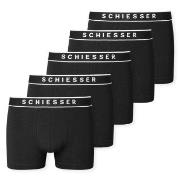 Schiesser 5P 95-5 Organic Cotton Short Schwarz Baumwolle Small Herren