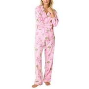 PJ Salvage Long Sleeve Flannel Pyjama Mixed Baumwolle Large Damen