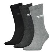 Levis 3P Base Regular Cut Sock Grau/Schwarz Gr 39/42