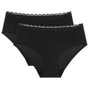 Triumph 2P Feel Of Cotton Midi Schwarz Baumwolle 38 Damen