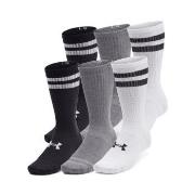 Under Armour 6P Essential Crew Socks Mixed Polyester Small