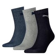 Puma 3P Short Crew Unisex Socks Marine/Grau Gr 39/42
