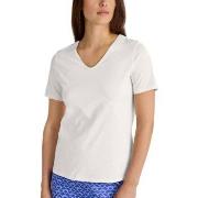 Calida Favourites Marine Shirt Short-Sleeve Weiß Baumwolle Small Damen