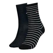 Tommy Hilfiger 2P Classic Small Stripe Socks Schwarz Gr 39/42 Damen