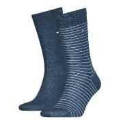 Tommy Hilfiger 2P Men Sock Stripe Jeansblau Gr 39/42 Herren