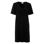 Damella Bamboo Short Sleeve Nightdress Schwarz Bambus Small Damen
