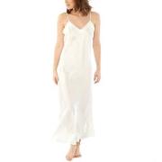 Damella Long Silk Nightdress Elfenbein Seide Small Damen
