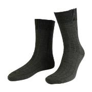 Amanda Christensen Grade Wide Rib Ankle Socks Olive Gr 39/42