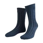 Amanda Christensen Grade Wide Rib Ankle Socks Dunkelblau Gr 39/42