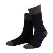 Amanda Christensen True Contrast Ankle Sock Schwarz/Braun Gr 39/42