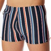 Schiesser Badehosen Aqua Classic Swim Shorts Blau/Rot Large Herren