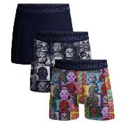 Muchachomalo 3P Cotton Stretch Robotheads Boxer Schwarz gemustert Baum...