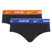 Nike 2P Everyday Cotton Stretch Briefs Blau/Orange Baumwolle Small Her...