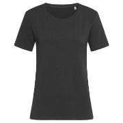 Stedman Claire Relaxed Women Crew Neck Schwarz ringgesponnene Baumwoll...