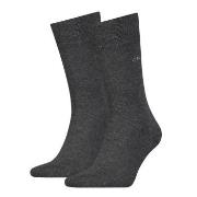 Calvin Klein 2P Carter Casual Flat Knit Sock Dunkelgrau Gr 39/42 Herre...
