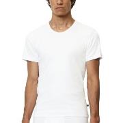Marc O Polo Basic Men Crew Neck Shirt 2P Weiß Baumwolle Small Herren