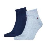 Tommy Hilfiger 2P Men Quarter Sock Blau/Hellblau Gr 39/42 Herren