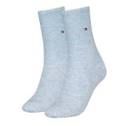 Tommy Hilfiger 2P Women Classic Casual Socks Hellblau Gr 39/42 Damen