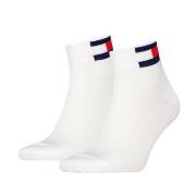 Tommy Men Uni Flag Quarter Sock 2P Weiß Gr 39/42