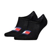 Tommy Uni TJ Flag Footie Socks 2P Schwarz Gr 39/42