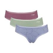 Sloggi 3P GO Crush Hipster Briefs Blau/Rosa Baumwolle Medium Damen