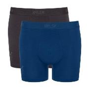 Sloggi 2P SLG Base Short Schwarz/Blau Baumwolle Small Herren