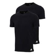 adidas 2P Active Flex Cotton Crew Neck T-Shirt Schwarz Baumwolle Small...