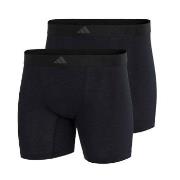 adidas 2P Active Flex Cotton Ergonomic Boxer Brief Schwarz Baumwolle S...