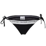 Calvin Klein CK Logo String Side Tie Bikini Schwarz Small Damen
