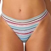 Sloggi Shore Candy Basslet Brazilian Bikini Brief Hellblau gestreift S...