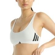 adidas BH Sport Active Essentials 3 Stripes Bralette Weiß Baumwolle Sm...