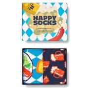 Happy socks 2P Beer Gift Box Blau Muster Baumwolle Gr 36/40