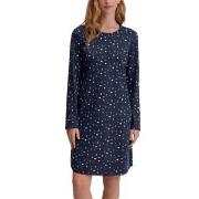 Calida Midnight Dreams Long Sleeve Nightdress Marine Baumwolle Small D...