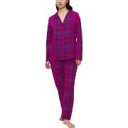 Triumph Boyfriend Long Sleeved Pyjama Set Kariert Baumwolle 38 Damen