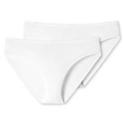 Schiesser 2P 95-5 Organic Tai Weiß Baumwolle Small Damen