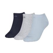 Calvin Klein 3P Sneaker Socks For Women Grau/Blau Gr 39/42 Damen