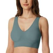 Schiesser BH Microfiber Top with Removable Pads Blau/Grün Small Damen