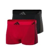 adidas 2P Active Micro Stretch Seamless Trunks Schwarz/Rot Small Herre...