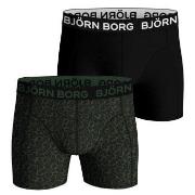 Bjorn Borg Bamboo Cotton Blend Boxer 2P Schwarz/Grün Medium Herren