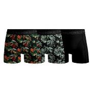 Muchachomalo 3P Cotton Stretch Boxer Schwarz/Grün Baumwolle Medium Her...