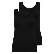 Decoy 2P Wide Strap Bamboo Top Schwarz Small Damen