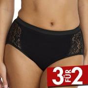 Damella Brief 17860 Midi Schwarz Baumwolle Small Damen