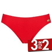 Damella Brigitte Textured Bikini Brief Rot Nylon 38 Damen