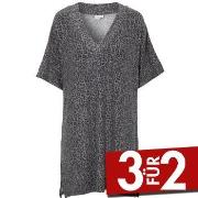 Damella Knitted Lounge Tunic Leopard Small Damen