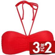 Damella Olivia Textured Padded Bikini Bra Rot Nylon 38 Damen